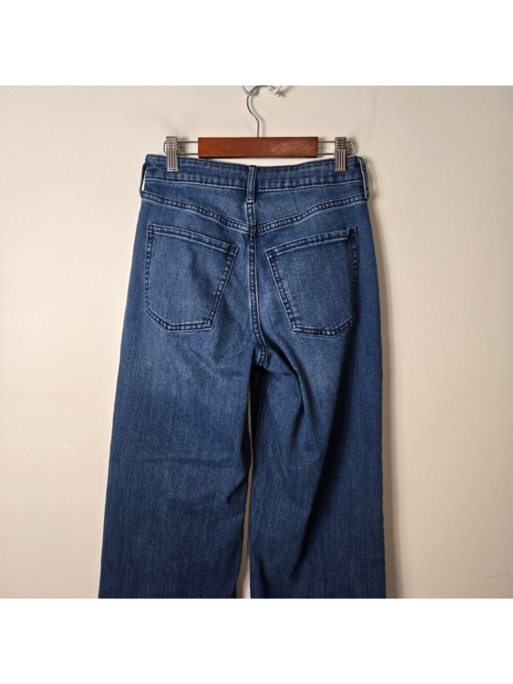 Old Navy Wow Wide-Leg High-Waisted Jeans Size 2 Women's Hippie Boho - Picture 5 of 11